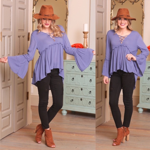 Infinity Raine Tops - 🦋🅗/🅟5/16!!🦋CROSS FRONT TUNIC🦋